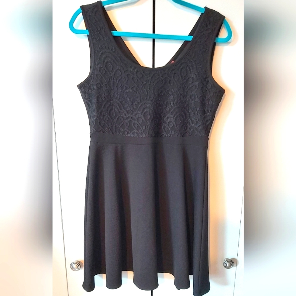 Bongo Black Skater mini dress XL